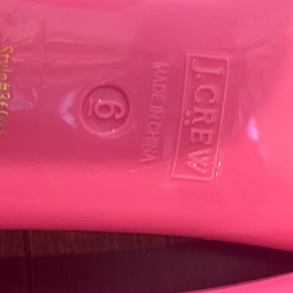 nwot/nwob J. Crew Factory Rainy Day Ballet Flats Pink & Orange jelly bow Flats 6 - Picture 13 of 14